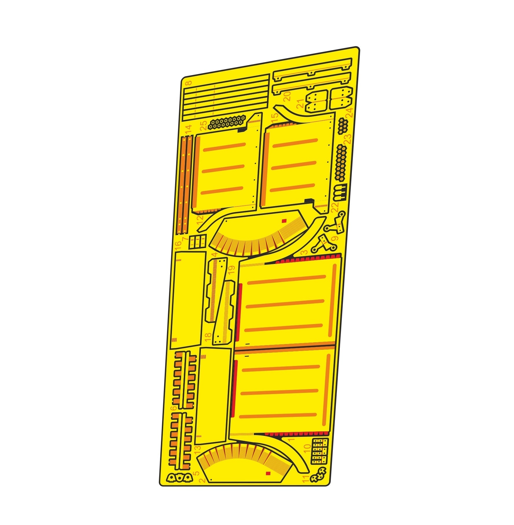 Photo - etched set for Tank 55AD "Drozd" mud flaps and mudguards (Takom) - imodeller.store