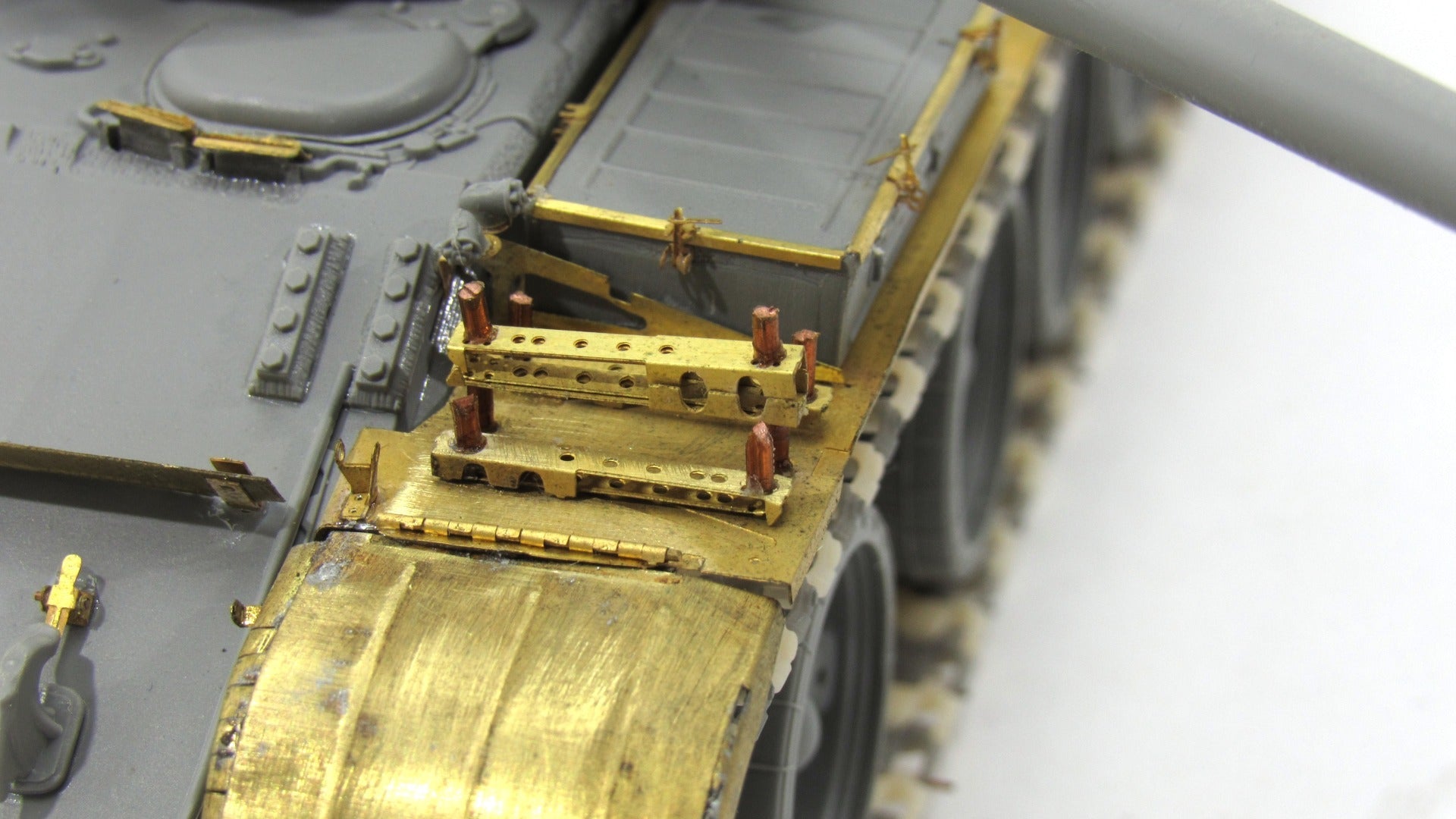 Photo - etched set for Tank 55AD "Drozd" mud flaps and mudguards (Takom) - imodeller.store