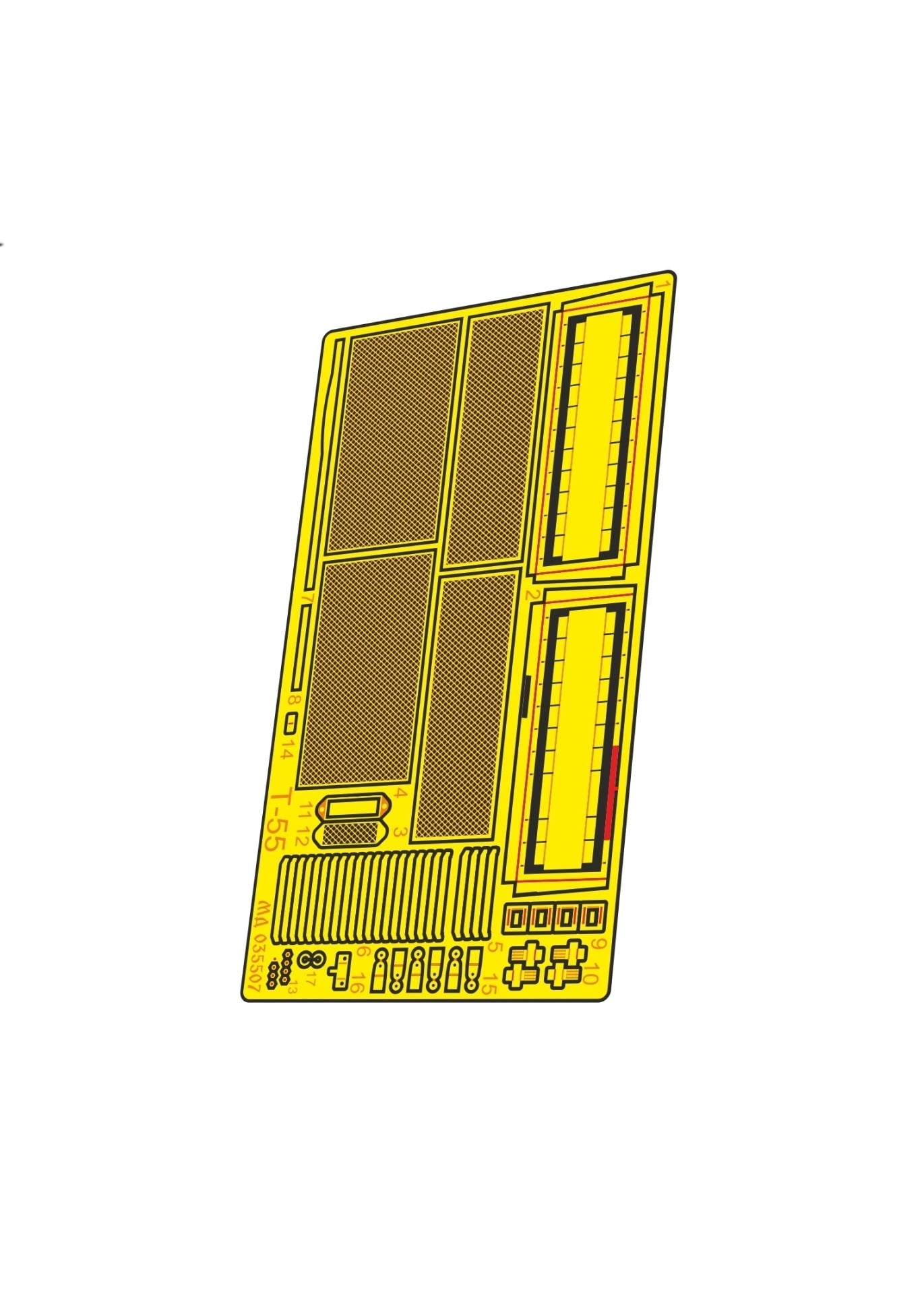 Photo - etched set for tank T - 55 mesh (Takom) - imodeller.store