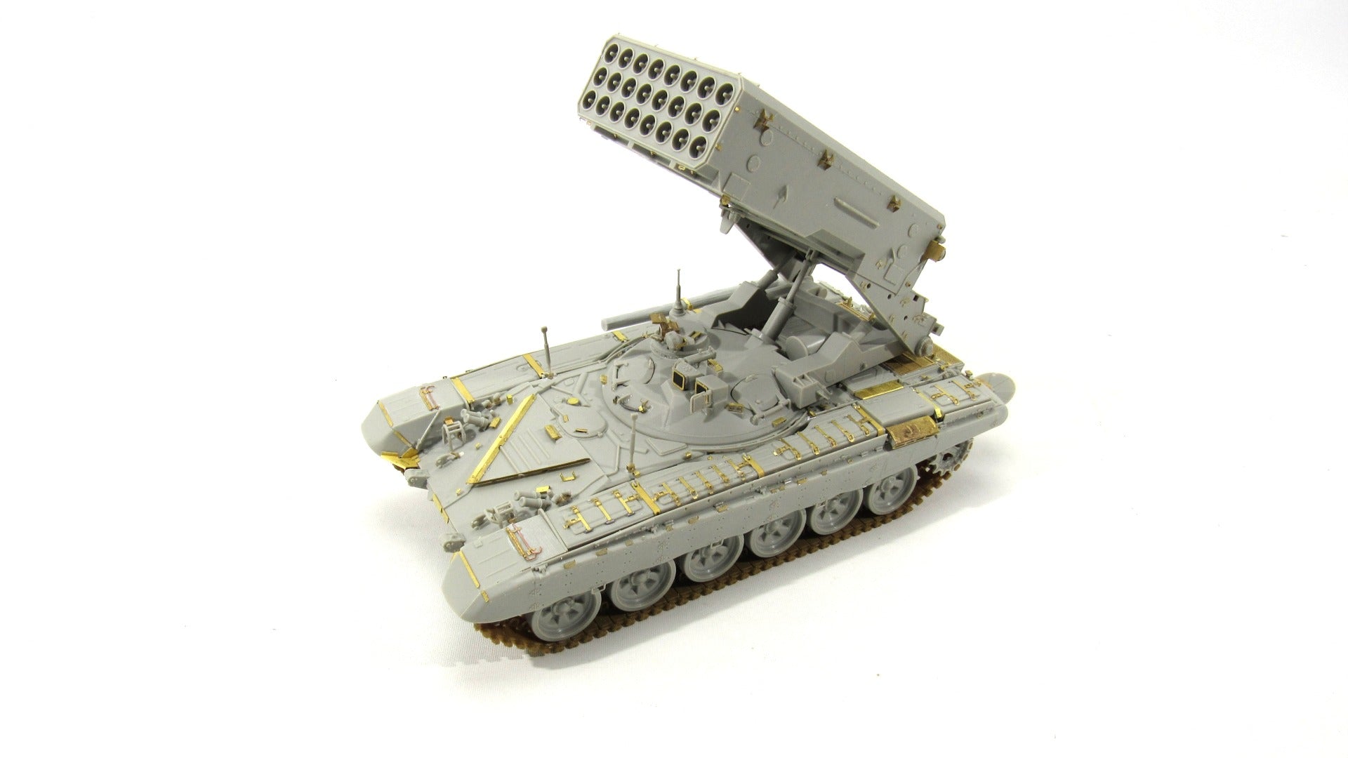 Photo - etched set of Heavy thermobaric rocket launcher system Sun 1A (Trumpeter) - imodeller.store