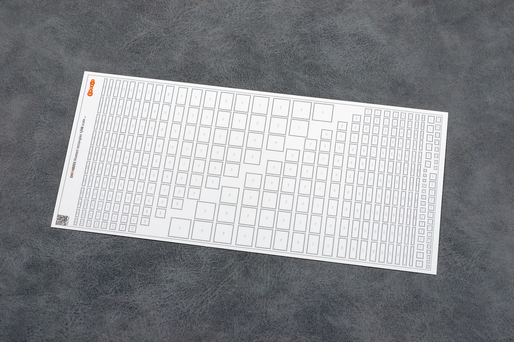 Riveted rectangles 1/48 (3D decal) - imodeller.store