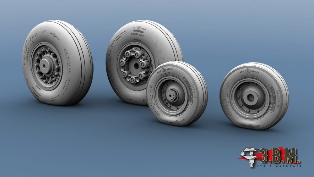RS32005 E.V.M. 1/32 Early Landing Gear Wheels for F - 14A/B - imodeller.store