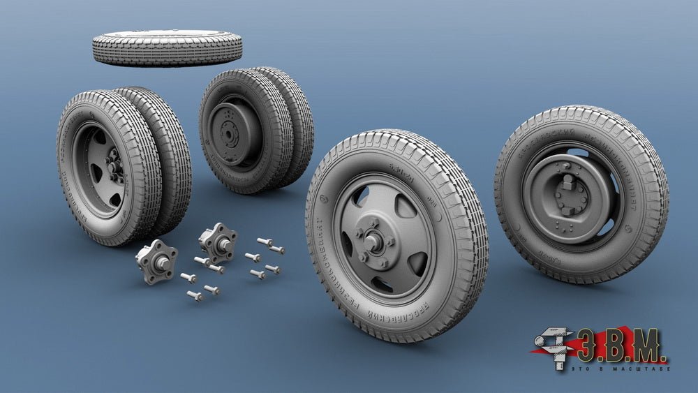RS35089 E.V.M. 1/35 GAZ - AA 6.00 - 20 YASHZ Wheels - imodeller.store
