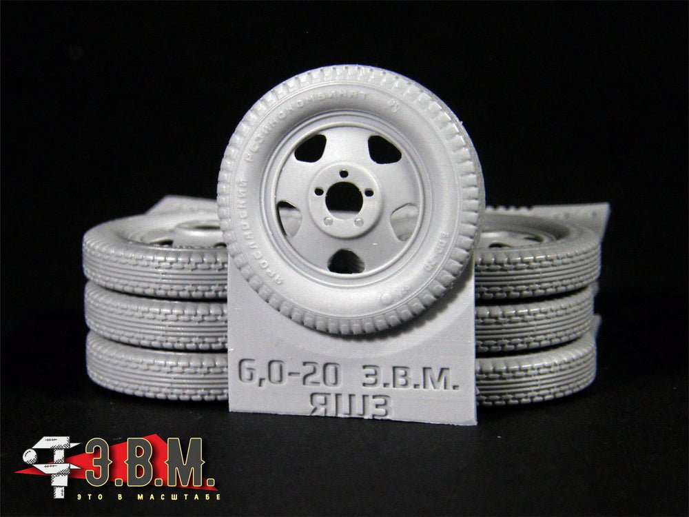 RS35089 E.V.M. 1/35 GAZ - AA 6.00 - 20 YASHZ Wheels - imodeller.store