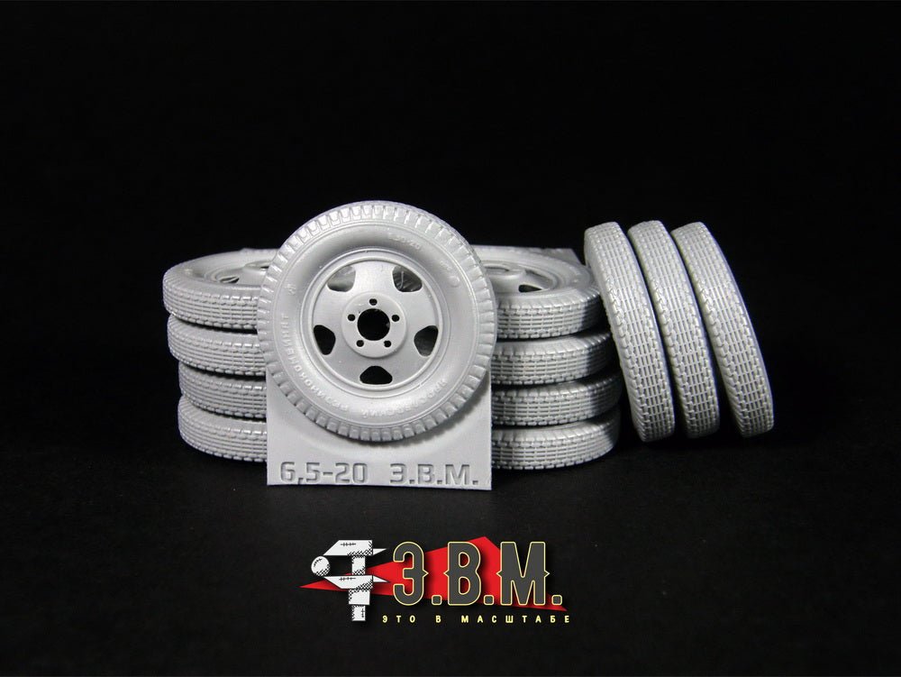 RS35092 E.V.M. 1/35 Wheels Set for GAZ - AAA and BA - 3/6/10 - imodeller.store