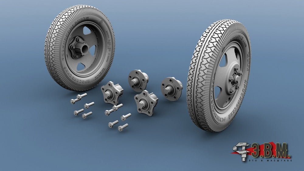RS35094 E.V.M. 1/35 Wheels 6.00 - 20 for Artillery & Field Equipment - imodeller.store