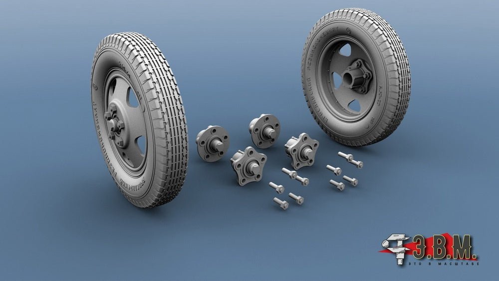 RS35095 E.V.M. 1/35 Wheels 6.50 - 20 "YASHZ" for Artillery & Field Equipment - imodeller.store