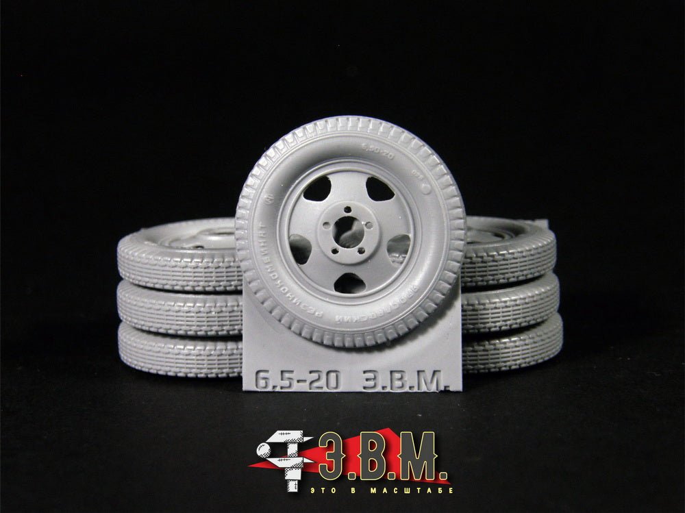 RS35095 E.V.M. 1/35 Wheels 6.50 - 20 "YASHZ" for Artillery & Field Equipment - imodeller.store