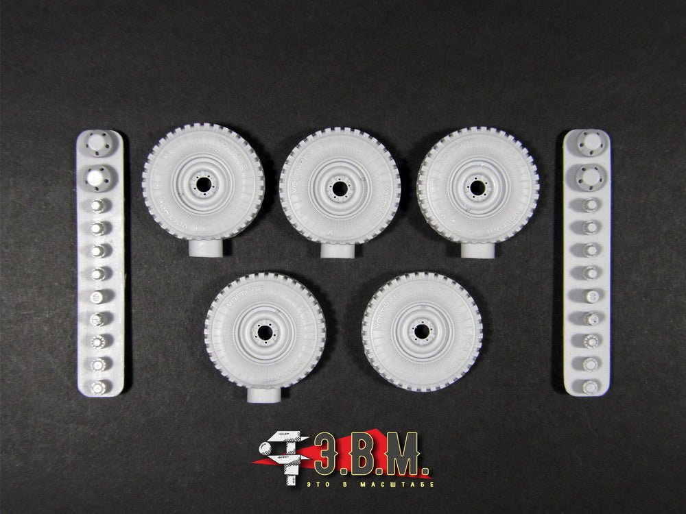 RS35098 E.V.M. 1/35 Wheels for UAZ Vehicles (Ya - 192, Voltyre) - imodeller.store