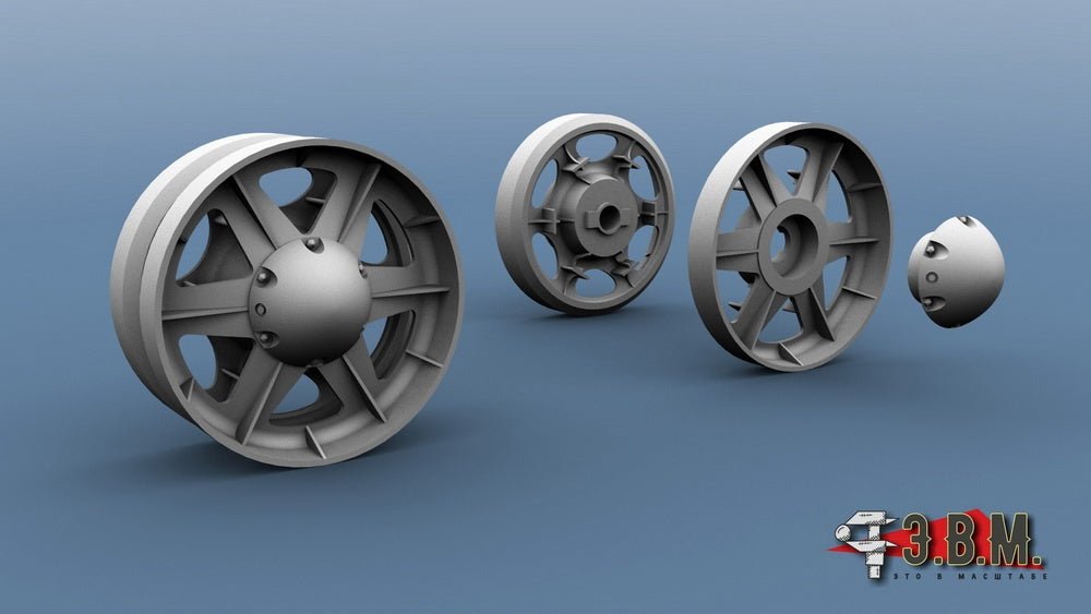 RS35128 E.V.M. 1:35 KV - 1 Idler Wheels (LKZ) for Trumpeter - imodeller.store