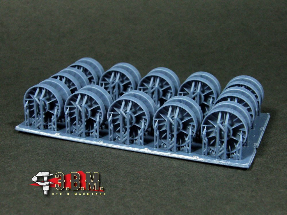 RS35143 E.V.M. 1/35 KV - 1 Reinforced ChKZ Road Wheels (3D Printed) - imodeller.store