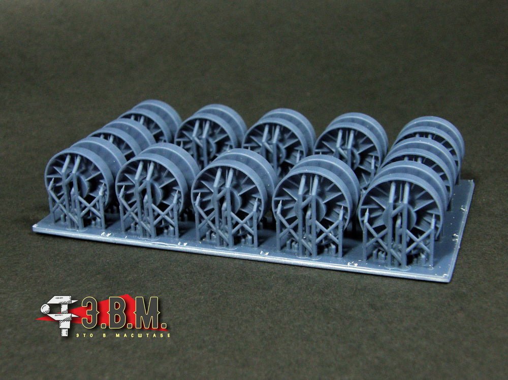 RS35144 E.V.M. 1/35 3D Printed Road Wheels KV - 1 (ChKZ Faceted Hub) - imodeller.store