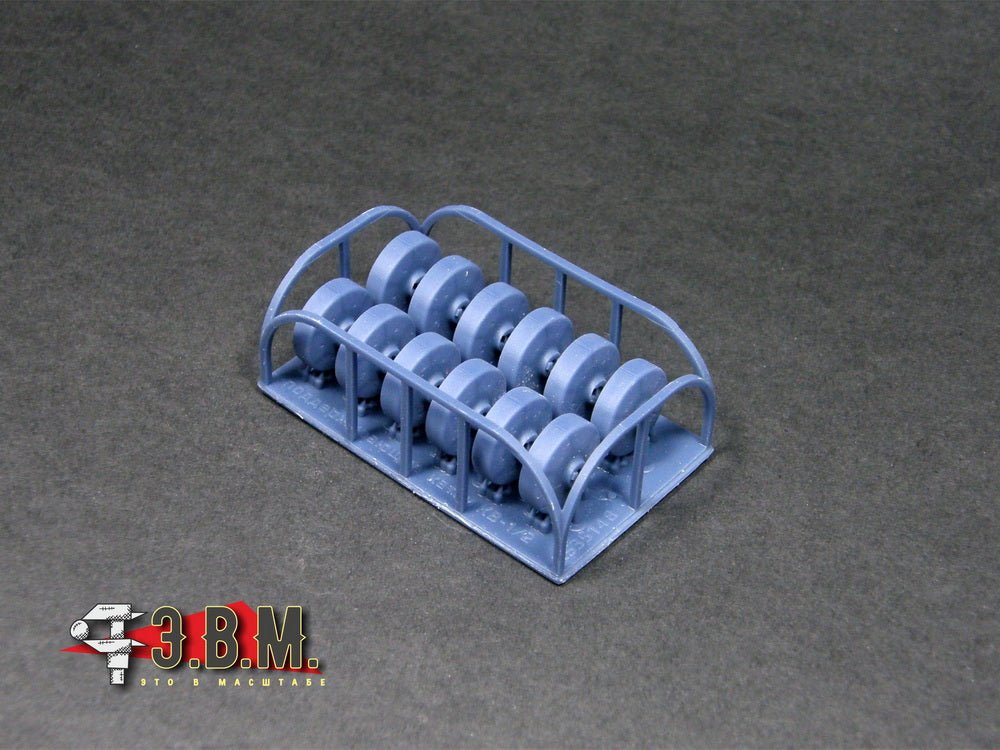 RS35148 E.V.M. 1/35 3D Printed Support Rollers KV - 1 (ChKZ) - imodeller.store