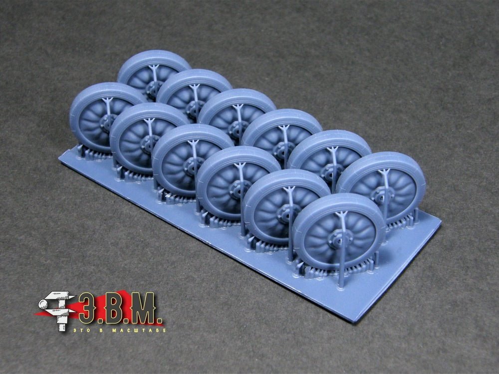 RS35155 E.V.M. — 3D Printed Road Wheels Type 1 for MT - LB - imodeller.store