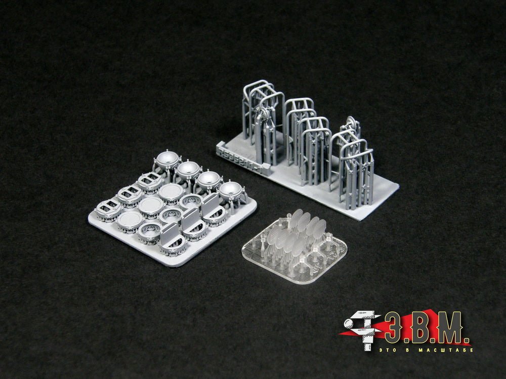 RS35211 E.V.M. 1:35 Headlight Guards and FG - 125 Headlights for T - 80BVM - imodeller.store