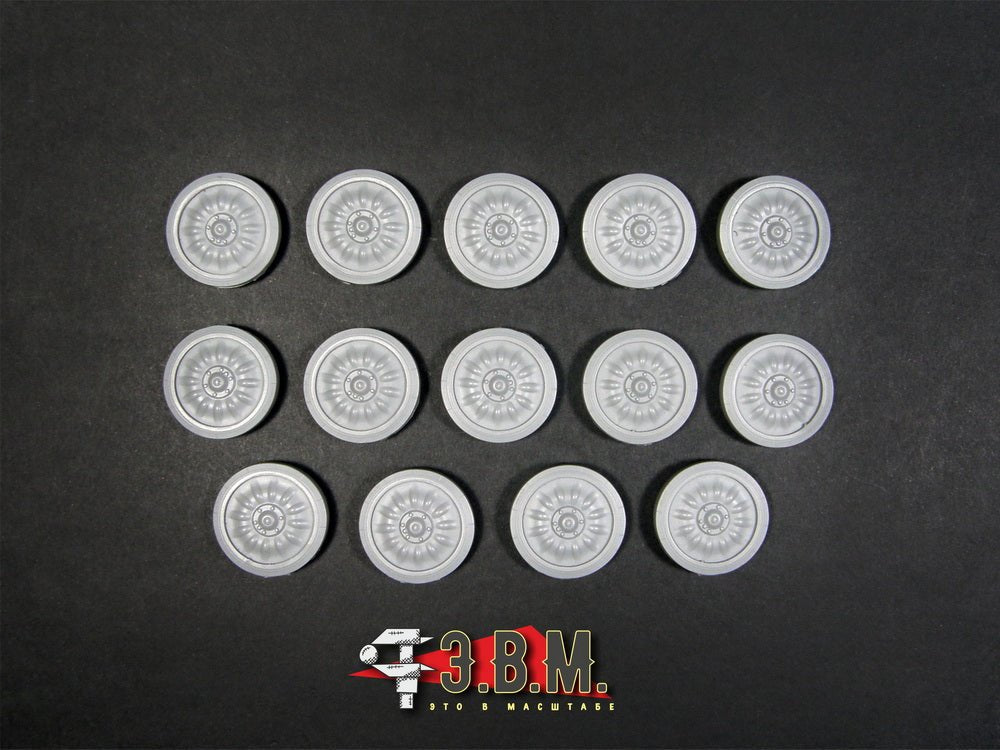 RS35224 E.V.M. — Resin road wheels 2S1 Gvozdika - imodeller.store