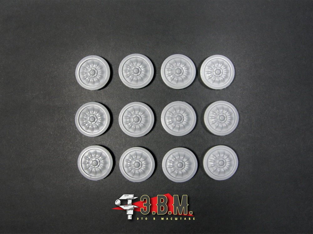 RS35225 E.V.M. MT - LB Road Wheels Type - 2 Resin Set - imodeller.store