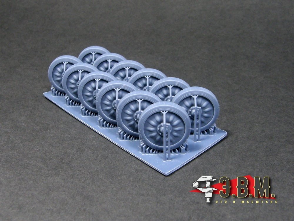 RS35227 E.V.M. — Scale MT - LB Road Wheels Type 2 (3D Printed) - imodeller.store