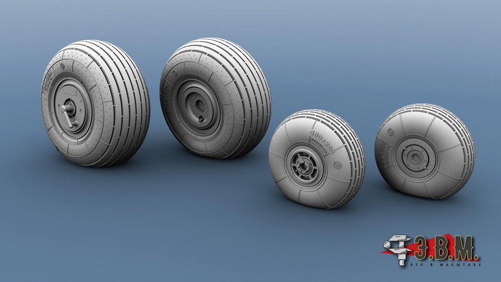 RS40005 E.V.M. 1/35 Landing Gear Wheels for Mil Mi - 24/35 - imodeller.store