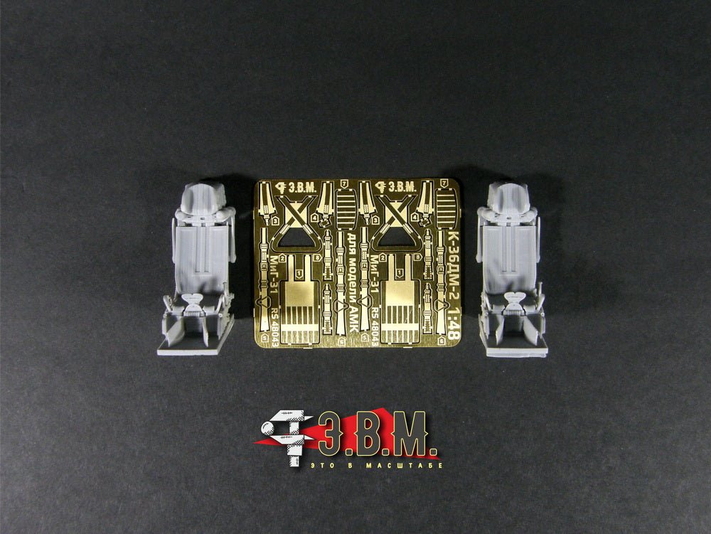 RS48043 E.V.M. 1:48 Ejection Seats K - 36 - DM - 2 for MiG - 31 (A.M.K.) - imodeller.store