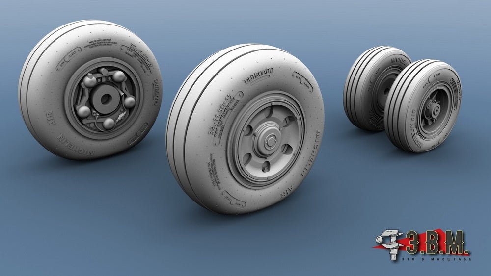 RS48046 E.V.M. 1/48 Landing Gear Wheels for F/A - 18 Super Hornet - imodeller.store