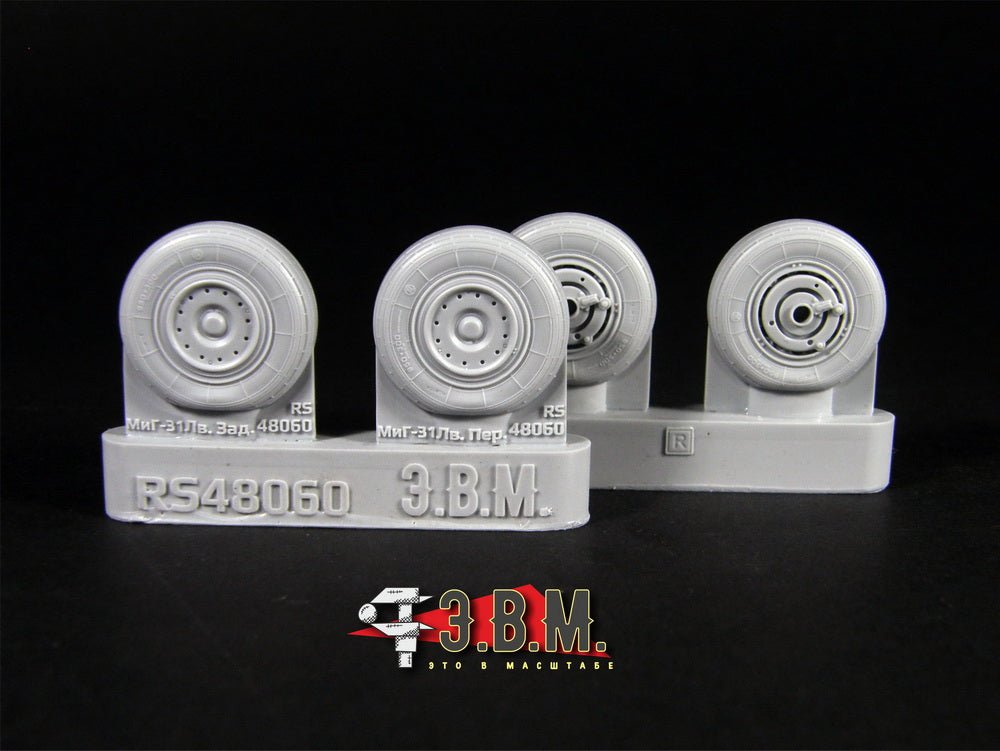 RS48060 E.V.M. 1/48 Landing Gear Wheels for MiG - 31 - imodeller.store