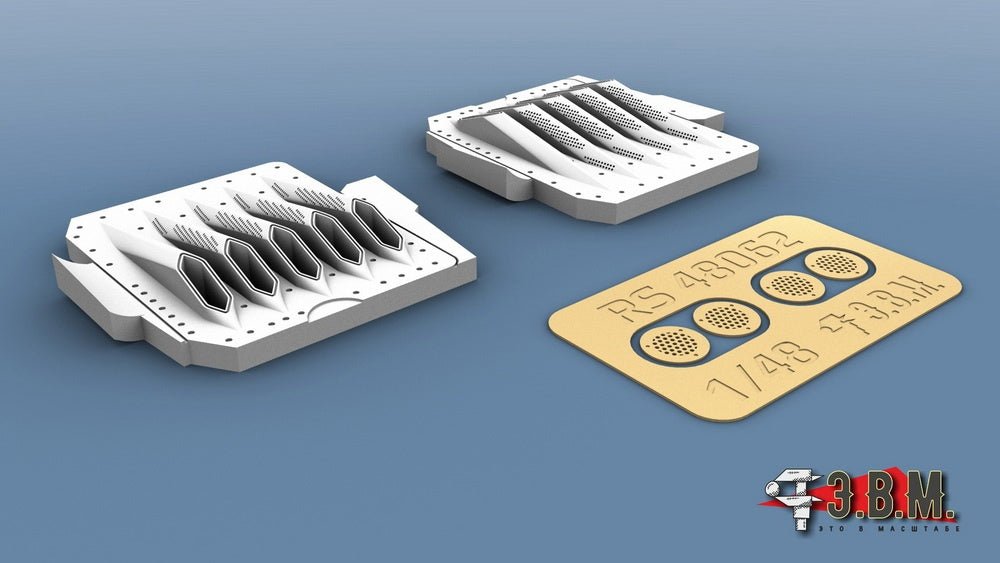 RS48062 E.V.M. 1/48 ECS Exhausts for F/A - 18E/F & EA - 18G - imodeller.store