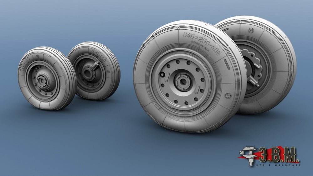 RS48065 E.V.M. 1/48 Landing Gear Wheels for MiG - 29K/KUB & MiG - 35 - imodeller.store