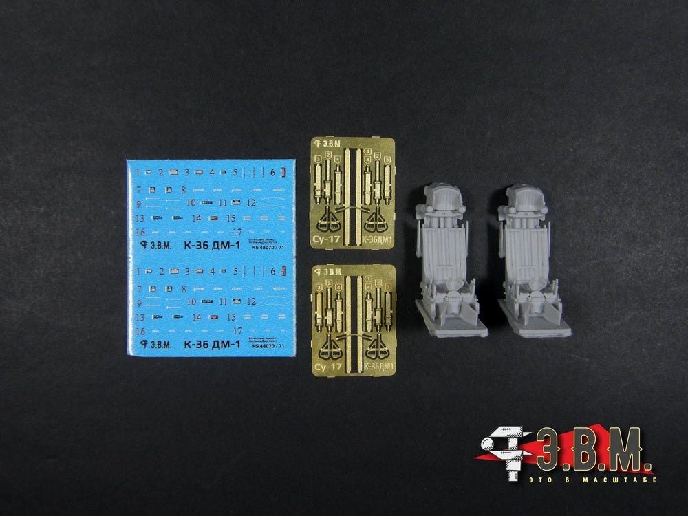 RS48080 E.V.M. — Ejection Seats Set for Su - 17M3 Two - Seat (KH & ZIMI Model) - imodeller.store