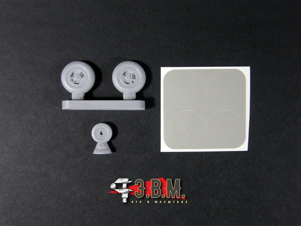 RS48083 E.V.M. 1/48 Landing Gear Wheels Type - 2 for De Havilland Vampire - imodeller.store