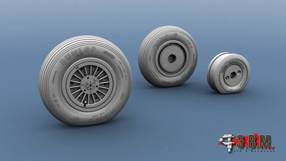 RS48085 E.V.M. 1/48 Landing Gear Wheels for De Havilland Vampire - imodeller.store