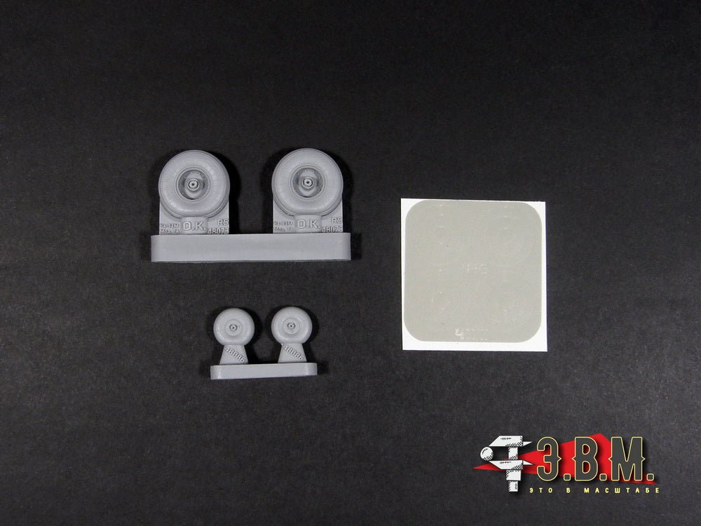 RS48086 E.V.M. 1/48 Landing Gear Wheels Type 2 for Ka - 52M Alligator - imodeller.store