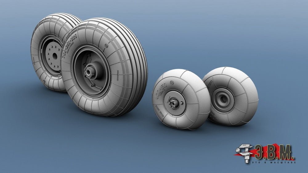 RS48086 E.V.M. 1/48 Landing Gear Wheels Type 2 for Ka - 52M Alligator - imodeller.store
