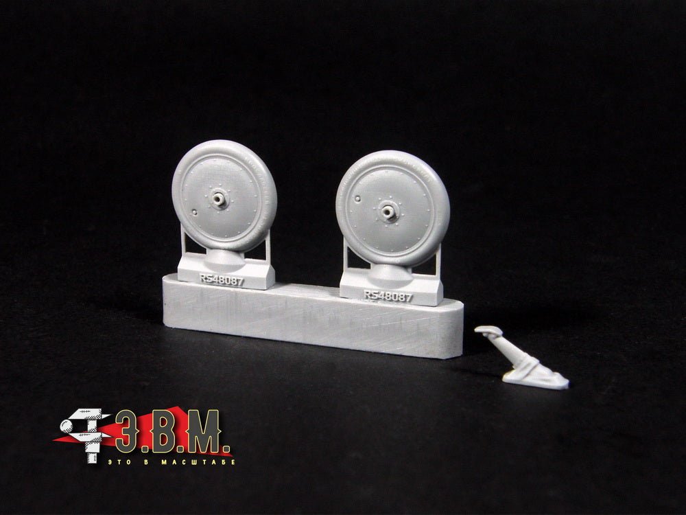 RS48087 E.V.M. 1:48 Landing Gear Wheels (Early Type) for Polikarpov I - 16 - imodeller.store