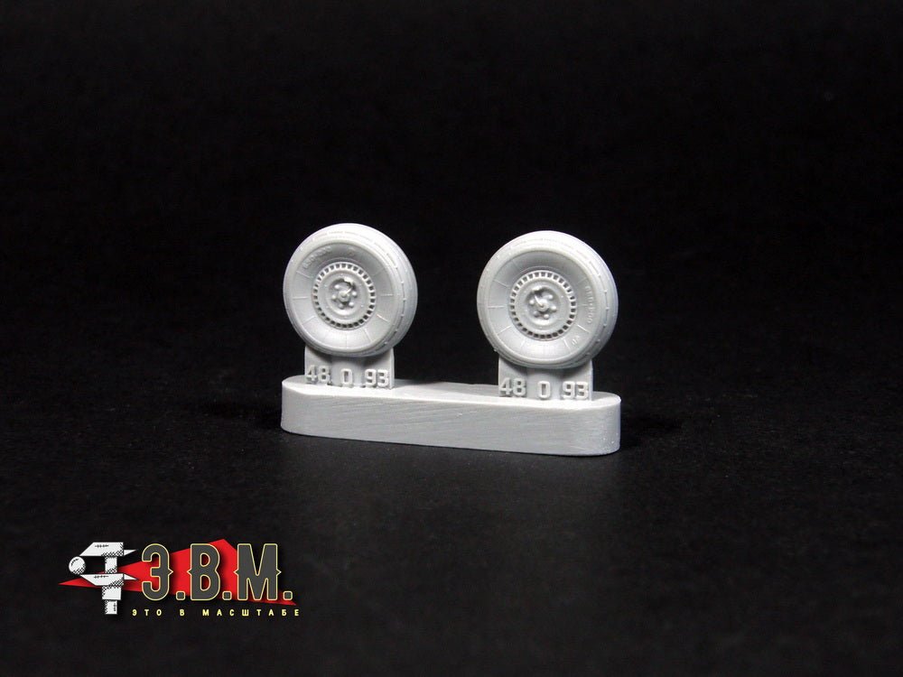 RS48093 E.V.M. 1/48 Landing Gear Wheels for LaGG - 3 (Concrete Airfields Type 1) - imodeller.store