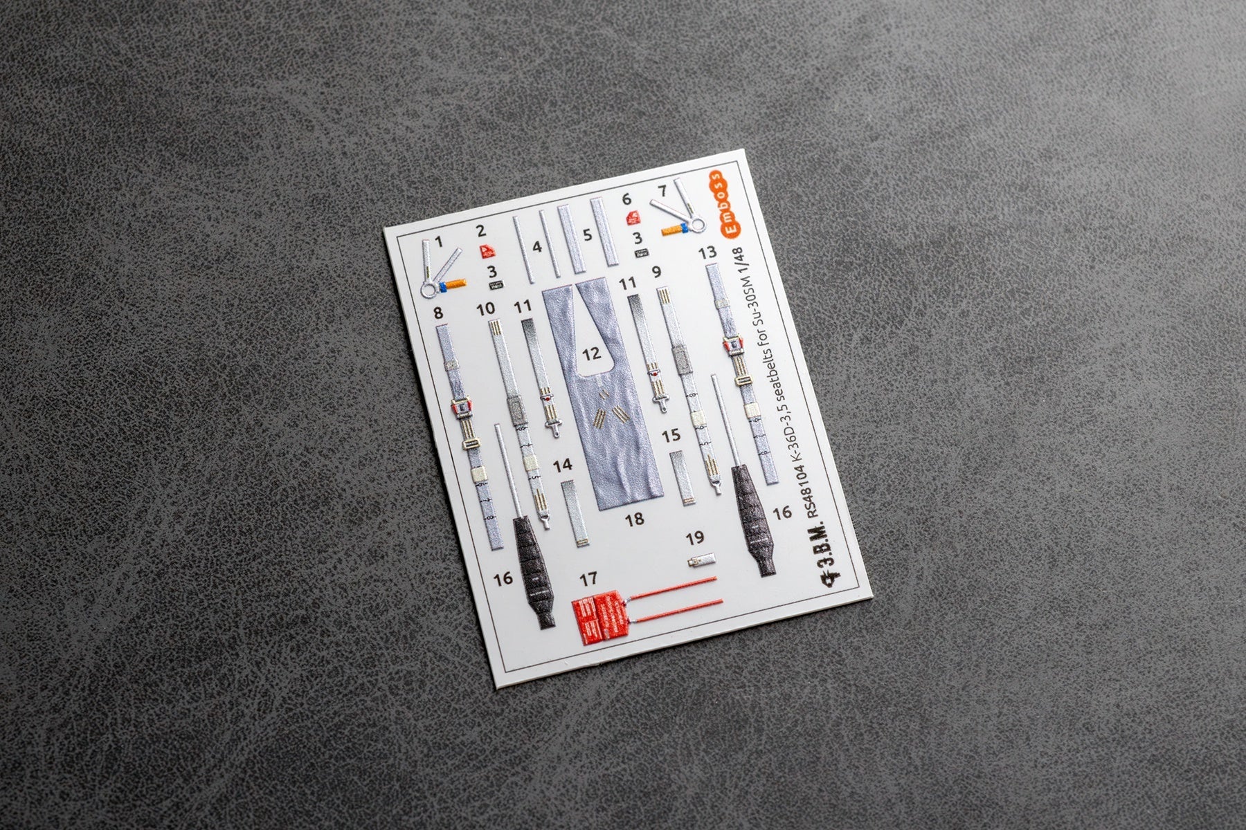 RS48104 E.V.M. 1/48 Ejection Seats K - 36D - 3.5 with 3D Decal Harness for Su - 30SM (G.W.H.) - imodeller.store