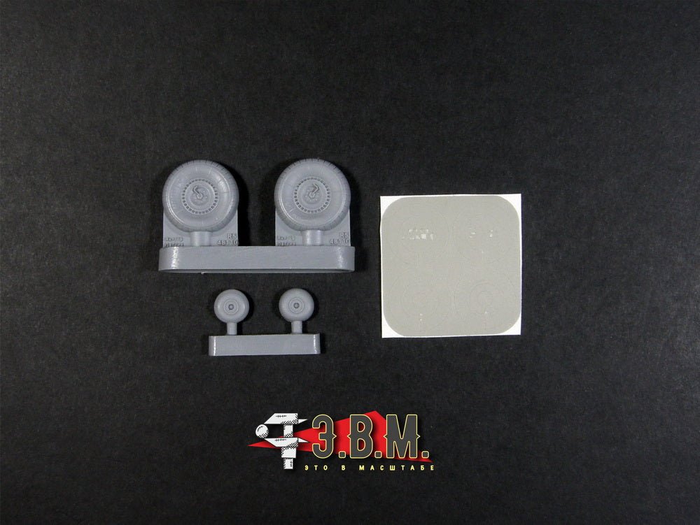 RS48110 E.V.M. 1/48 Landing Gear Wheels for Yakovlev Yak - 7 - imodeller.store