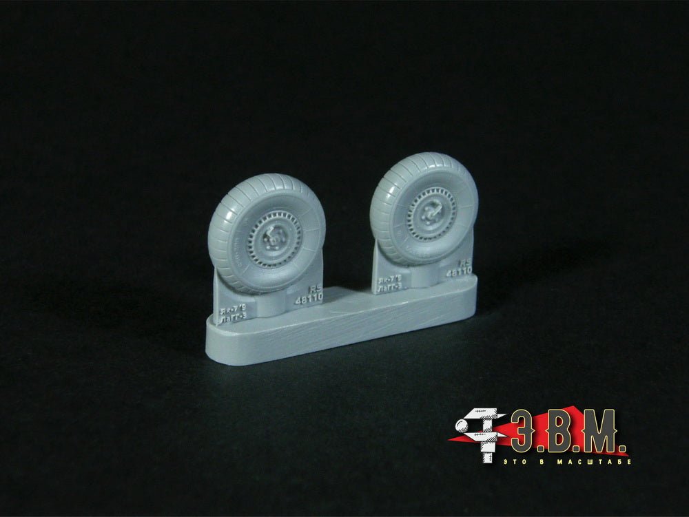 RS48110 E.V.M. 1/48 Landing Gear Wheels for Yakovlev Yak - 7 - imodeller.store