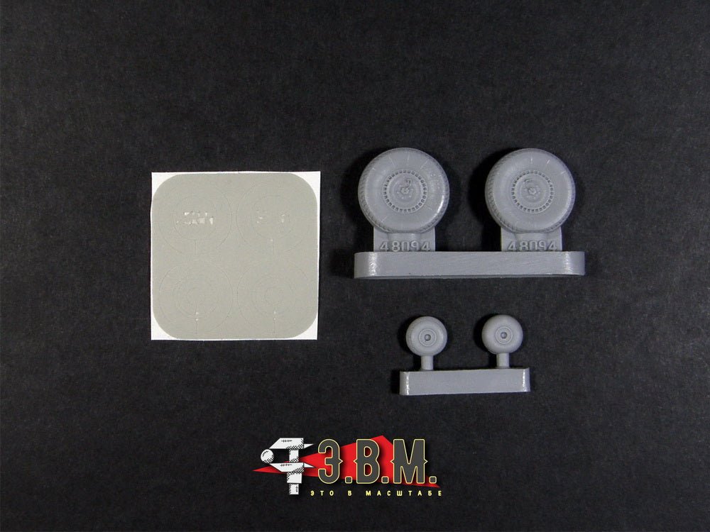 RS48112 E.V.M. 1:48 Landing Gear Wheels for Yakovlev Yak - 7 - imodeller.store