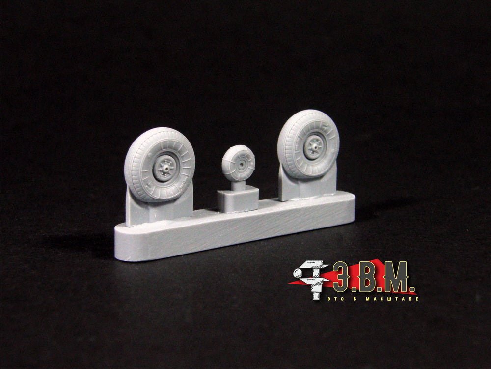 RS72004 E.V.M. 1/72 Landing Gear Wheels for Ilyushin Il - 2 Stormovik - imodeller.store