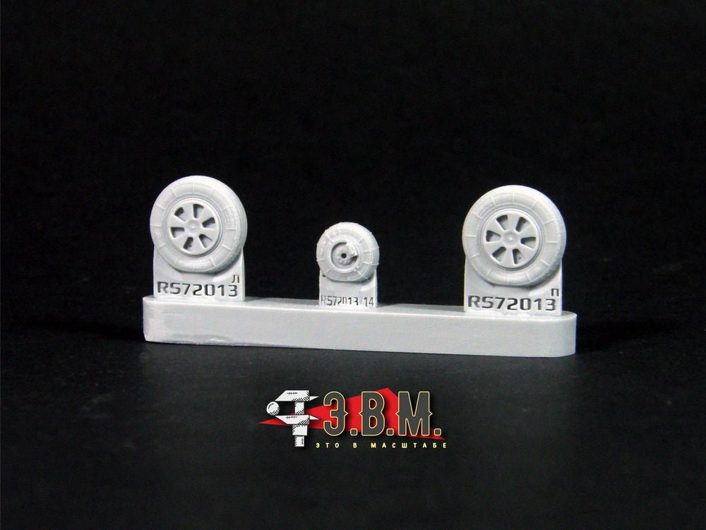 RS72013 E.V.M. 1/72 MiG - 21 Early Type Landing Gear Wheels - imodeller.store