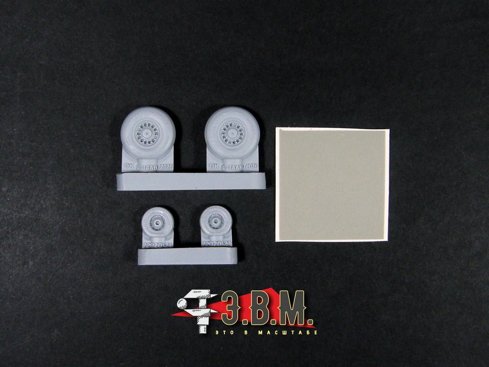 RS72020 E.V.M. 1/72 Landing Gear Wheels for F - 14A - imodeller.store