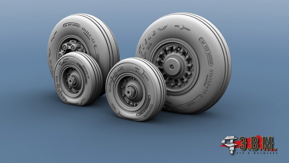 RS72020 E.V.M. 1/72 Landing Gear Wheels for F - 14A - imodeller.store