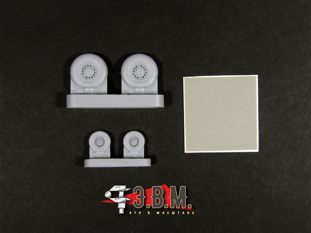 RS72021 E.V.M. 1/72 Landing Gear Wheels for F - 14D - imodeller.store