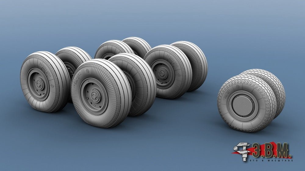 RS72025 E.V.M. 1/72 Landing Gear Wheels for Tu - 95MS - imodeller.store