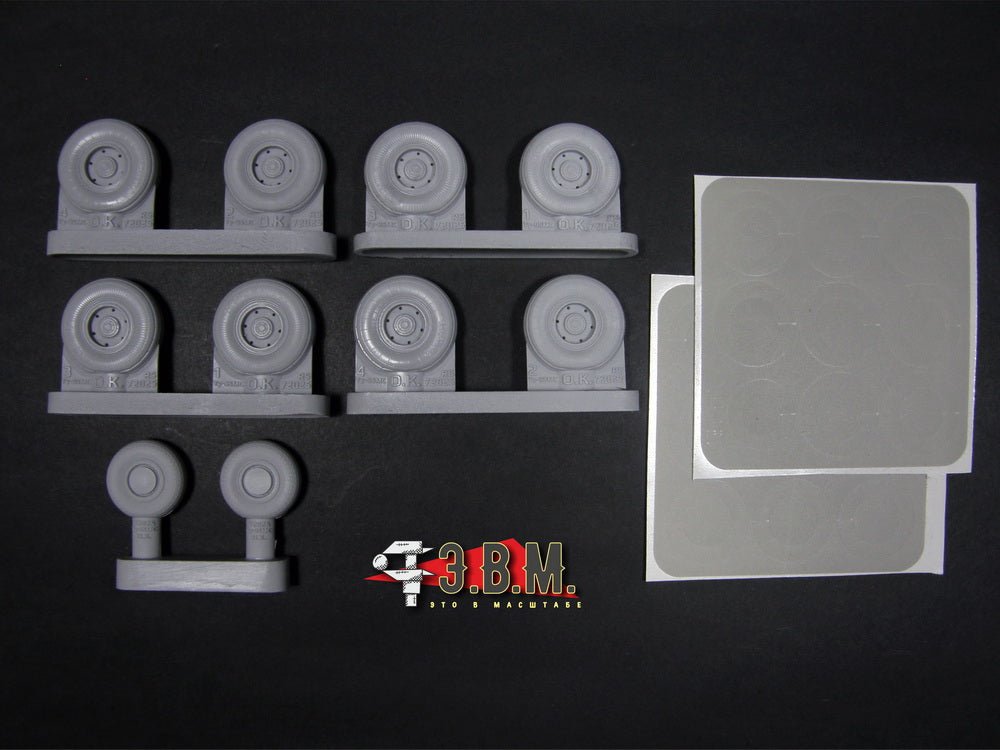 RS72025 E.V.M. 1/72 Landing Gear Wheels for Tu - 95MS - imodeller.store
