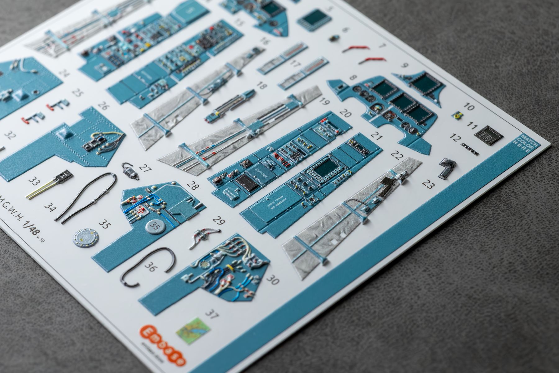 Su - 30SM Cockpit details for G.W.H. 1/48 (3D decal) - imodeller.store