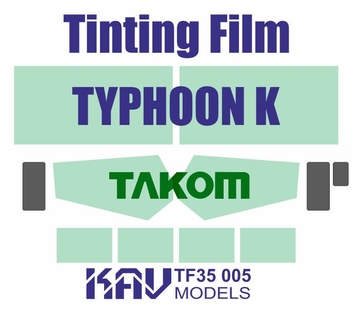 Tint film on typhoon - k (Takom) - imodeller.store