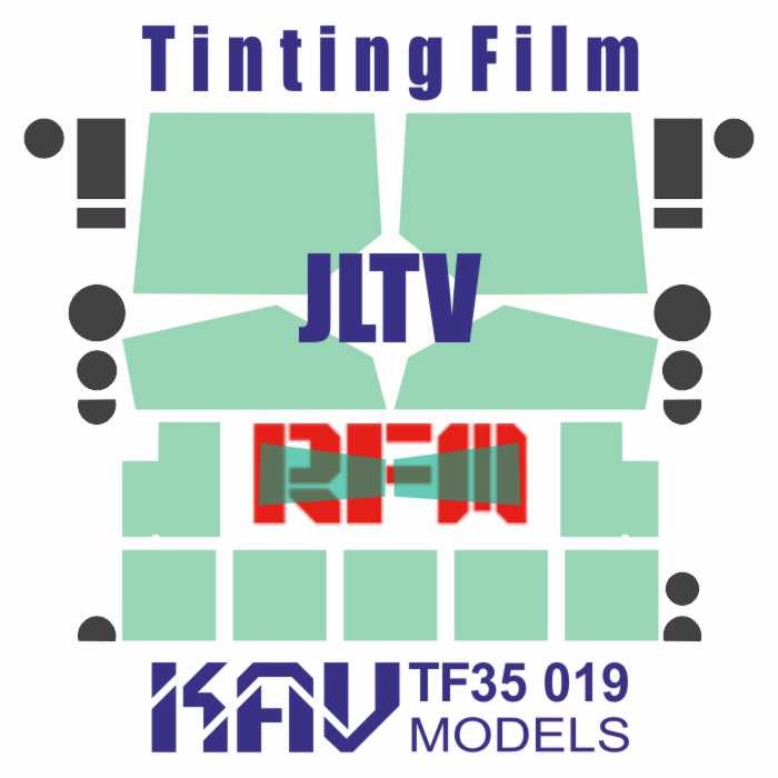 Tinted film for JLTV (RFM) - imodeller.store