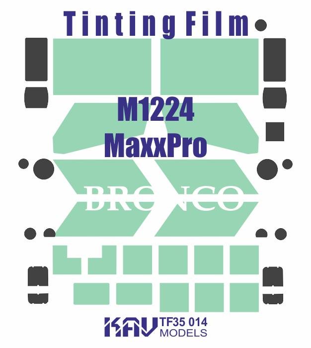 Tinted film for M1224 Max Pro MRAP (Bronco) - imodeller.store